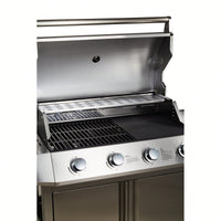 Stainless Steel 4 Burner Propane Gas Grill For Outdoor Cooking And BBQ Parties