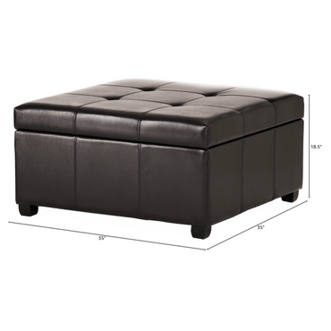 Versatile Storage Ottoman With Stylish Design And Comfortable Seating