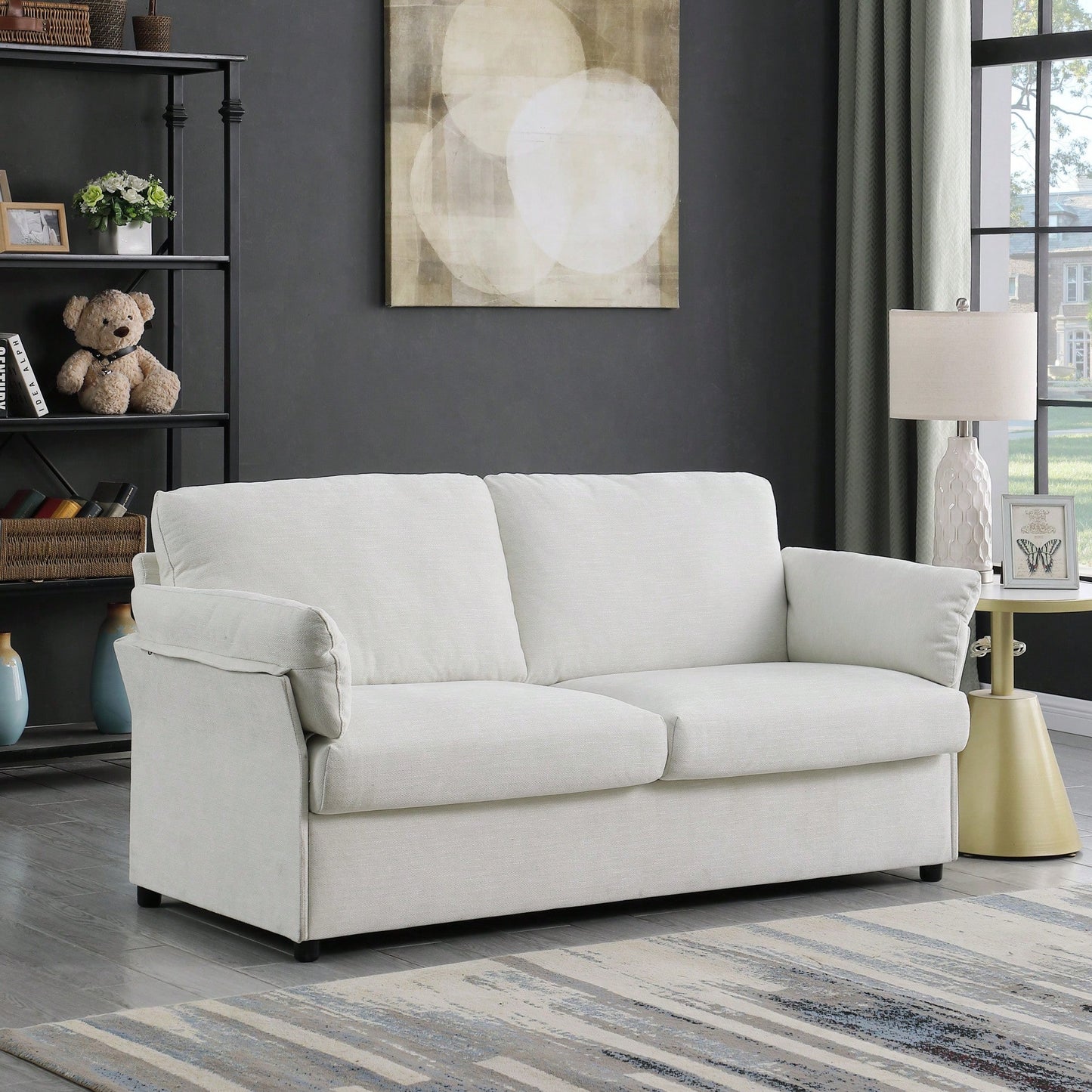 Three-Seater Sofa For Stylish Living Room Decor Beige