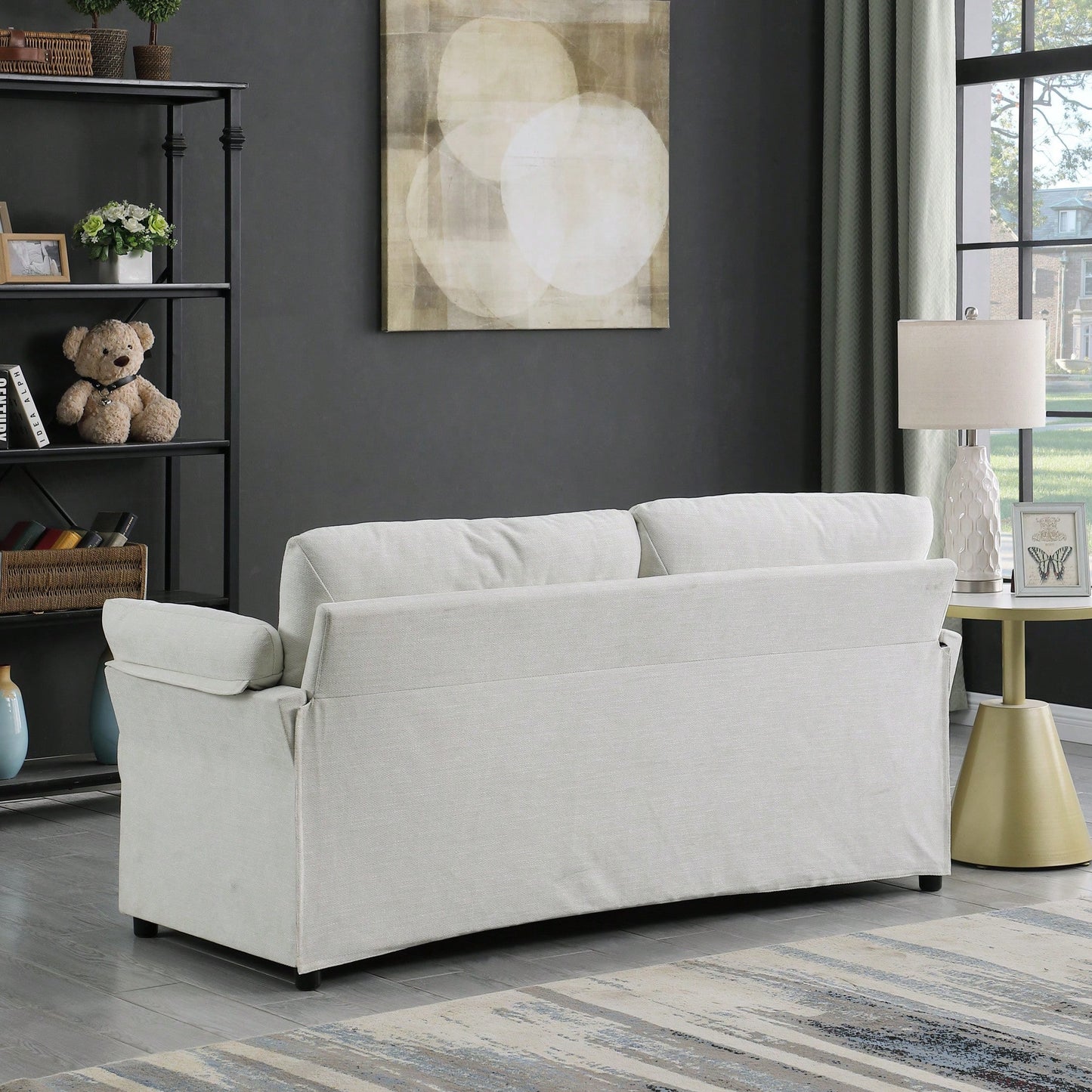 Three-Seater Sofa For Stylish Living Room Decor Beige