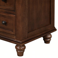 3-Drawer Wooden Storage Cabinet With Pull-Out Tray For Living Room Or Bedroom End Table