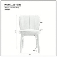 Modern Upholstered Shell Dining Chair With Wooden Frame For Kitchen And Living Room Use