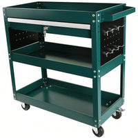 Heavy Duty Rolling Tool Cart With Locking Drawer And Wheels For Industrial Storage And Organization