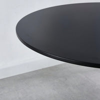 Mid-Century Modern Round Dining Table For 2-4 People, Stylish MDF Top Pedestal Table, Versatile End And Coffee Table