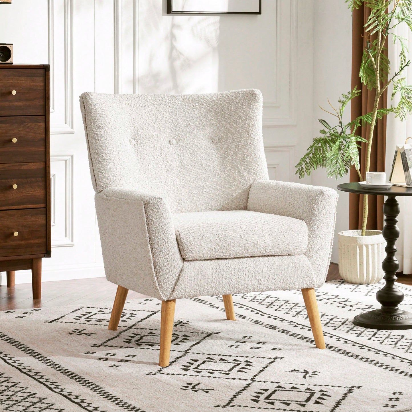 Elegant Modern Accent Chair For Living Room Or Bedroom Comfort And Style