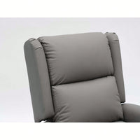 360 Degree Swivel Upholstered Manual Recliner For Living Room Comfort And Style Beige