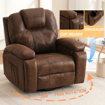 Oversized Armchair With Side Pockets For Living Room Bedroom And Meeting Room Comfort