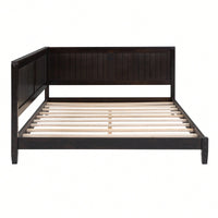 Elegant Espresso Wood Daybed And Sofa Bed For Versatile Living Spaces