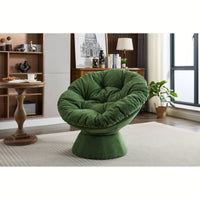 Oversized 360 Swivel Barrel Chair For Living Room And Bedroom Comfort