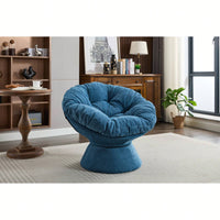 Oversized 360 Swivel Barrel Chair For Living Room And Bedroom Comfort