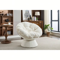 Oversized 360 Swivel Barrel Chair For Living Room And Bedroom Comfort