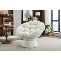 Oversized 360 Swivel Barrel Chair For Living Room And Bedroom Comfort