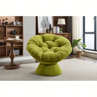 Oversized 360 Swivel Barrel Chair For Living Room And Bedroom Comfort