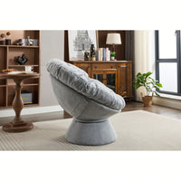 Oversized 360 Swivel Barrel Chair For Living Room And Bedroom Comfort