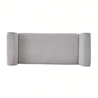 Stylish Storage Bench With Armrests For Entryway And Living Room Organization