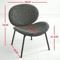 Mid-Century Modern Black Leather Lounge Chair With Walnut Finish Comfortable Backrest And Tripod Design