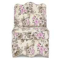 Soft Seat Flannel Dining Chair With Backrest And Matching Waist Pillow For Living Room - Pink