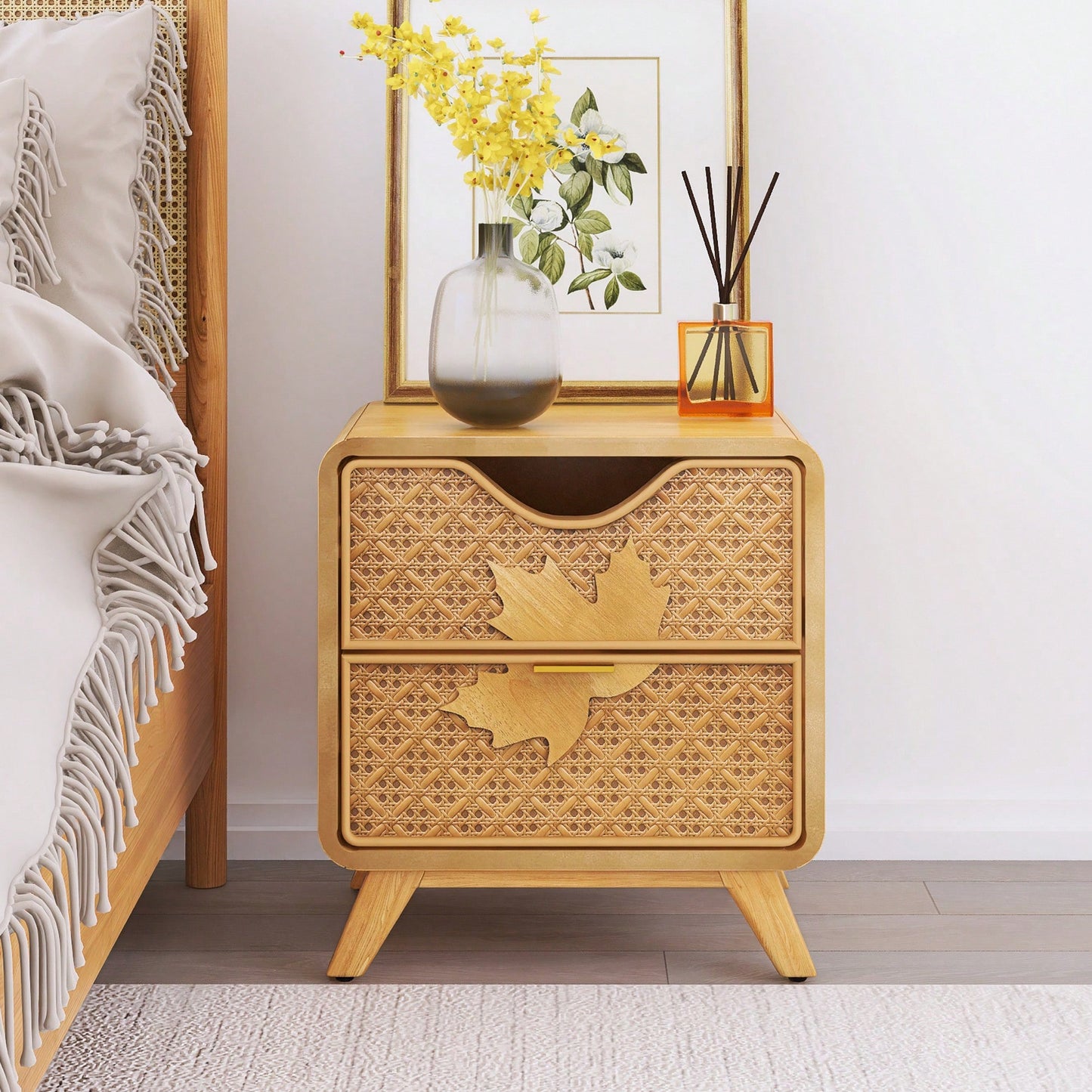 Handcrafted 2-Drawer Accent Cabinet For Timeless Style And Practical Storage