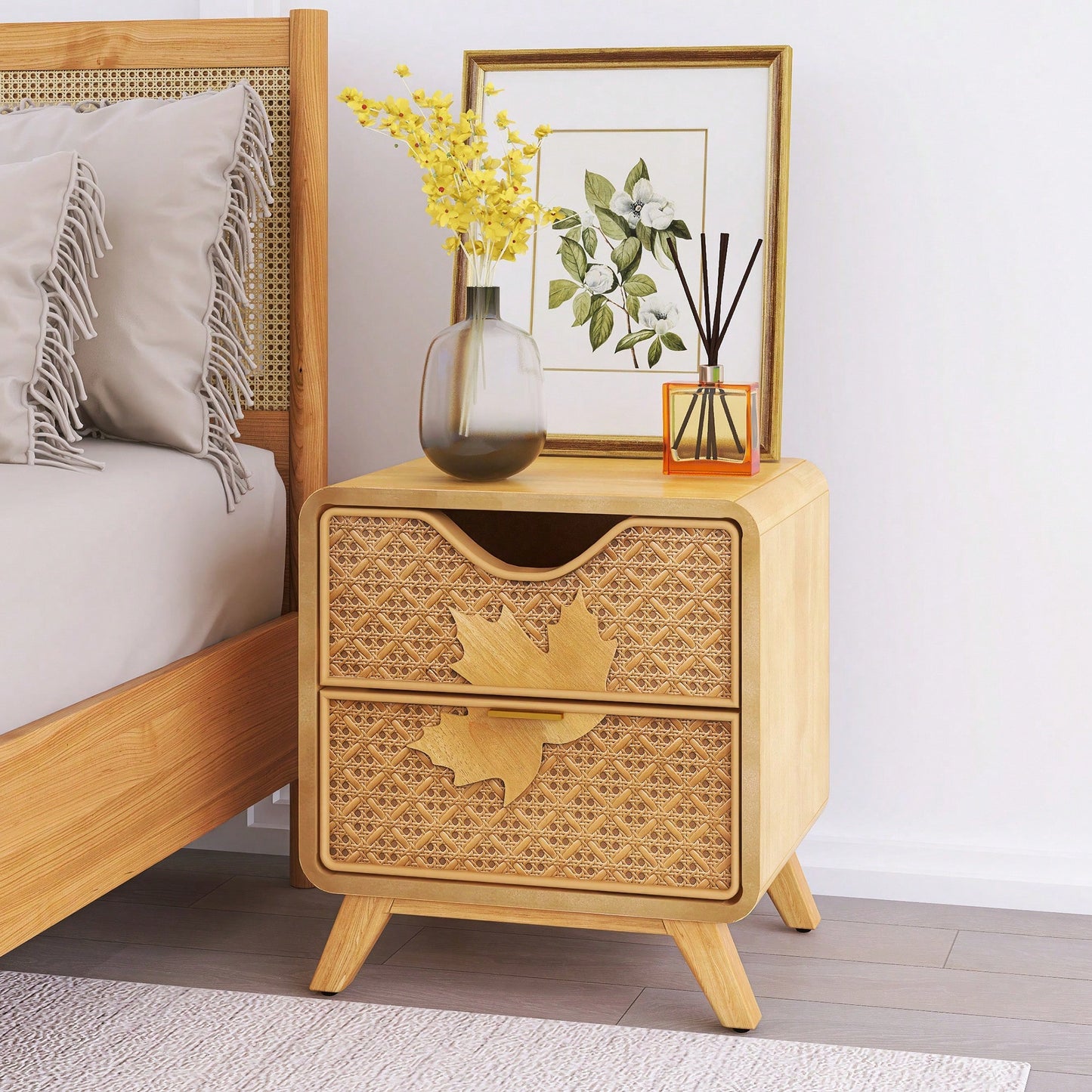 Handcrafted 2-Drawer Accent Cabinet For Timeless Style And Practical Storage