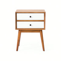 Elegant Modern Nightstand With Storage Drawer And Open Shelf For Bedroom Decor