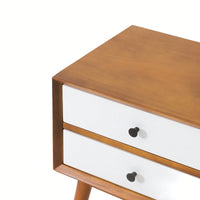 Elegant Modern Nightstand With Storage Drawer And Open Shelf For Bedroom Decor