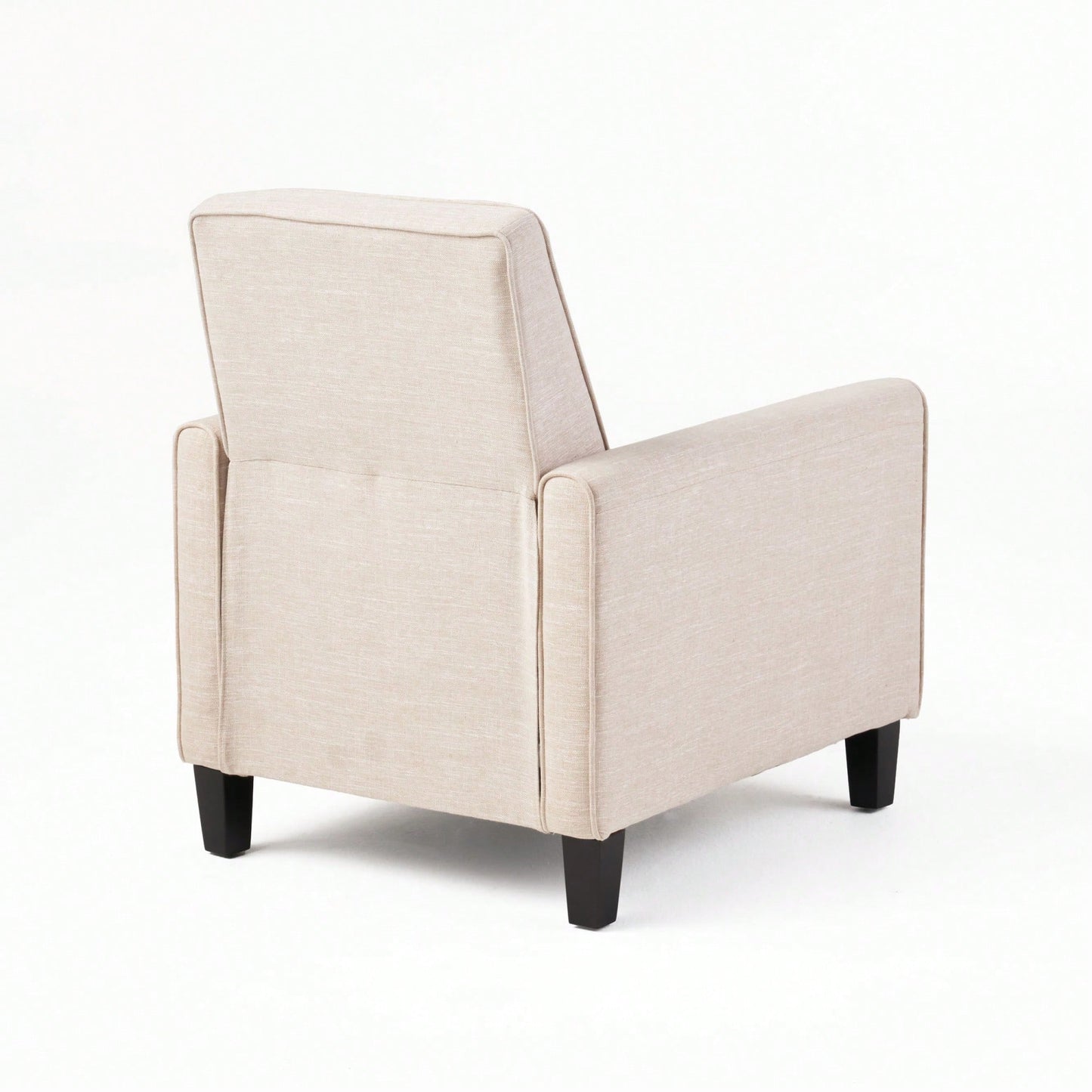 Elegant Light Beige Linen Push Back Chair For Stylish Home Décor