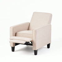 Elegant Light Beige Linen Push Back Chair For Stylish Home Décor