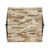 Rustic Mango Wood Coffee Table With Natural Finish For Living Room Decor