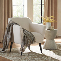 Elegant Upholstered Armchair For Living Room Comfort And Style