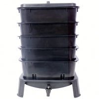 5-Layer 50L Worm Compost Bin Kit For Effortless Food Waste Recycling And Gardening