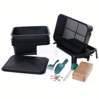 5-Layer 50L Worm Compost Bin Kit For Effortless Food Waste Recycling And Gardening