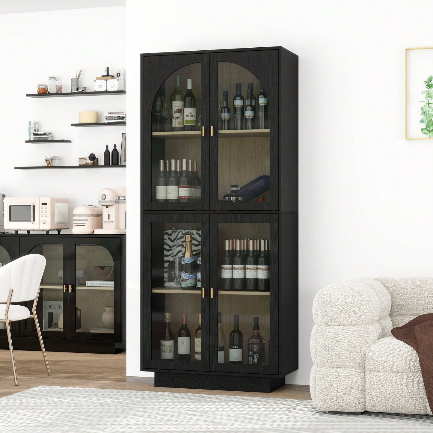 Acrylic Door Storage Cabinet For Living Room Dining Room And Study