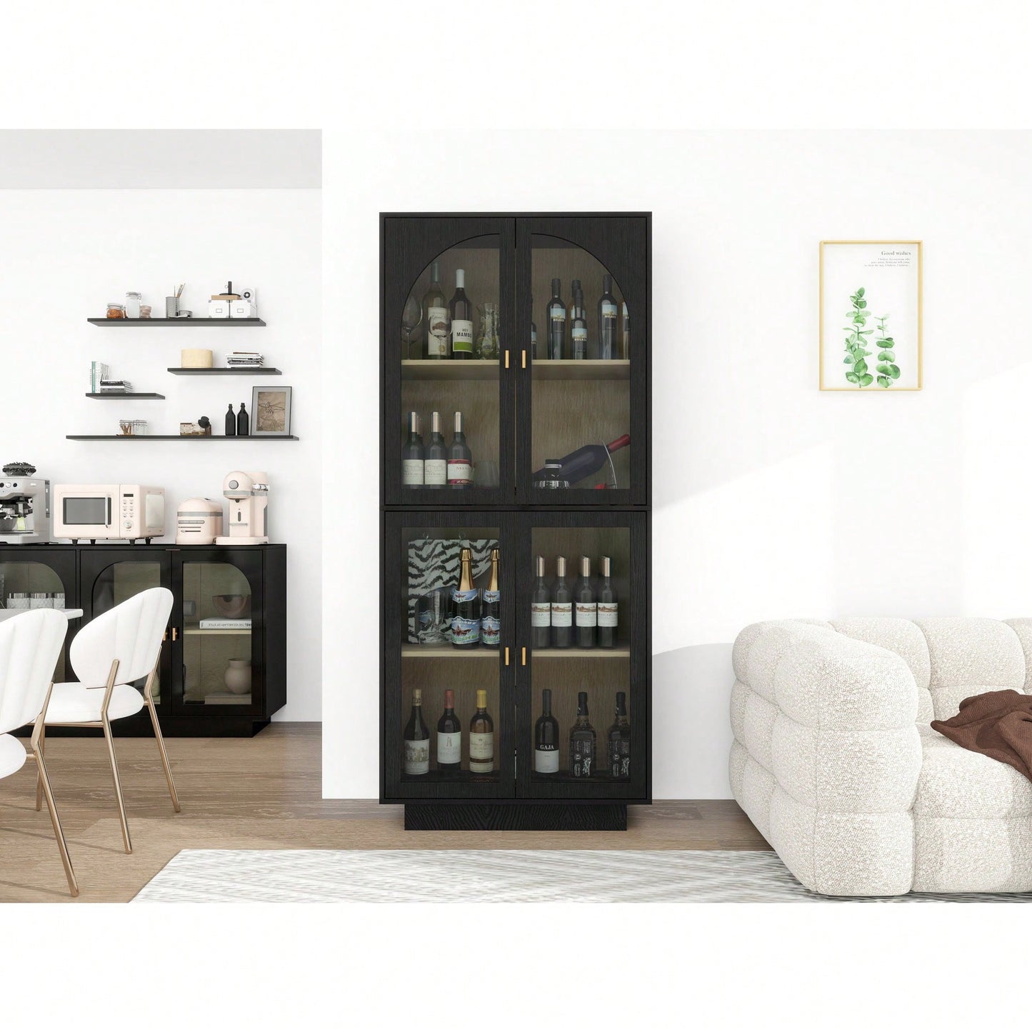 Acrylic Door Storage Cabinet For Living Room Dining Room And Study