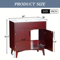 Elegant Bathroom Vanity Set With Sink And Storage Cabinet For Stylish Home Organization