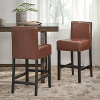 Modern Adjustable Height Counter Stool With Comfortable Upholstered Seat And Sleek Metal Base