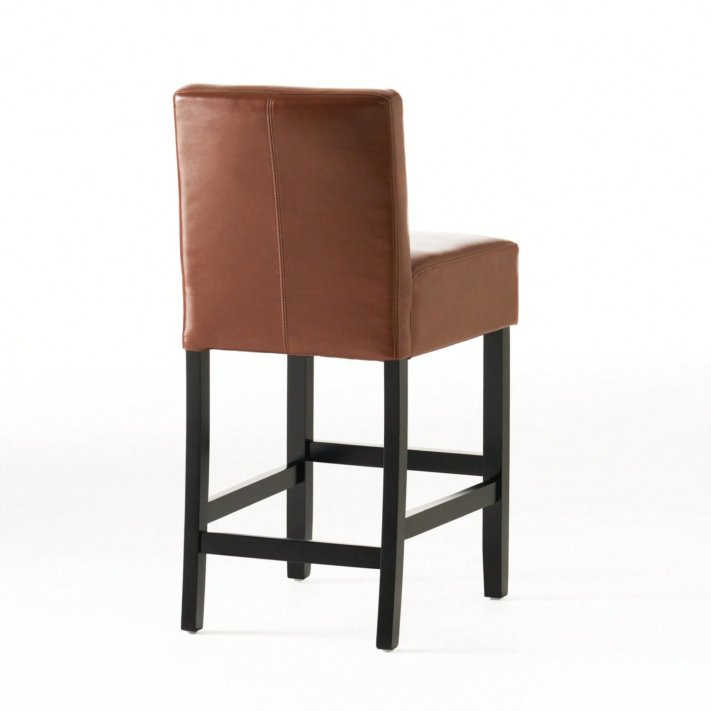 Modern Adjustable Height Counter Stool With Comfortable Upholstered Seat And Sleek Metal Base