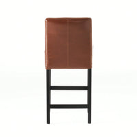 Modern Adjustable Height Counter Stool With Comfortable Upholstered Seat And Sleek Metal Base