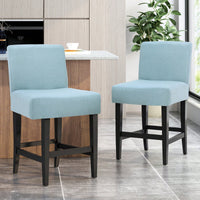 Modern Adjustable Height Counter Stool With Comfortable Upholstered Seat And Sleek Metal Base