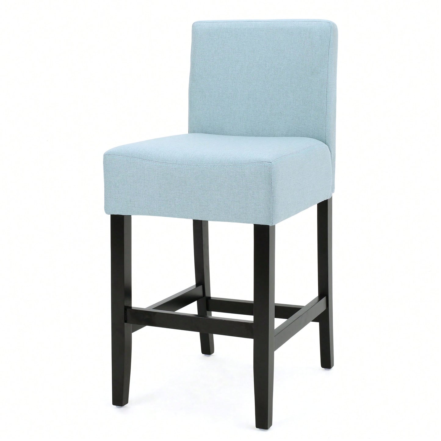 Modern Adjustable Height Counter Stool With Comfortable Upholstered Seat And Sleek Metal Base