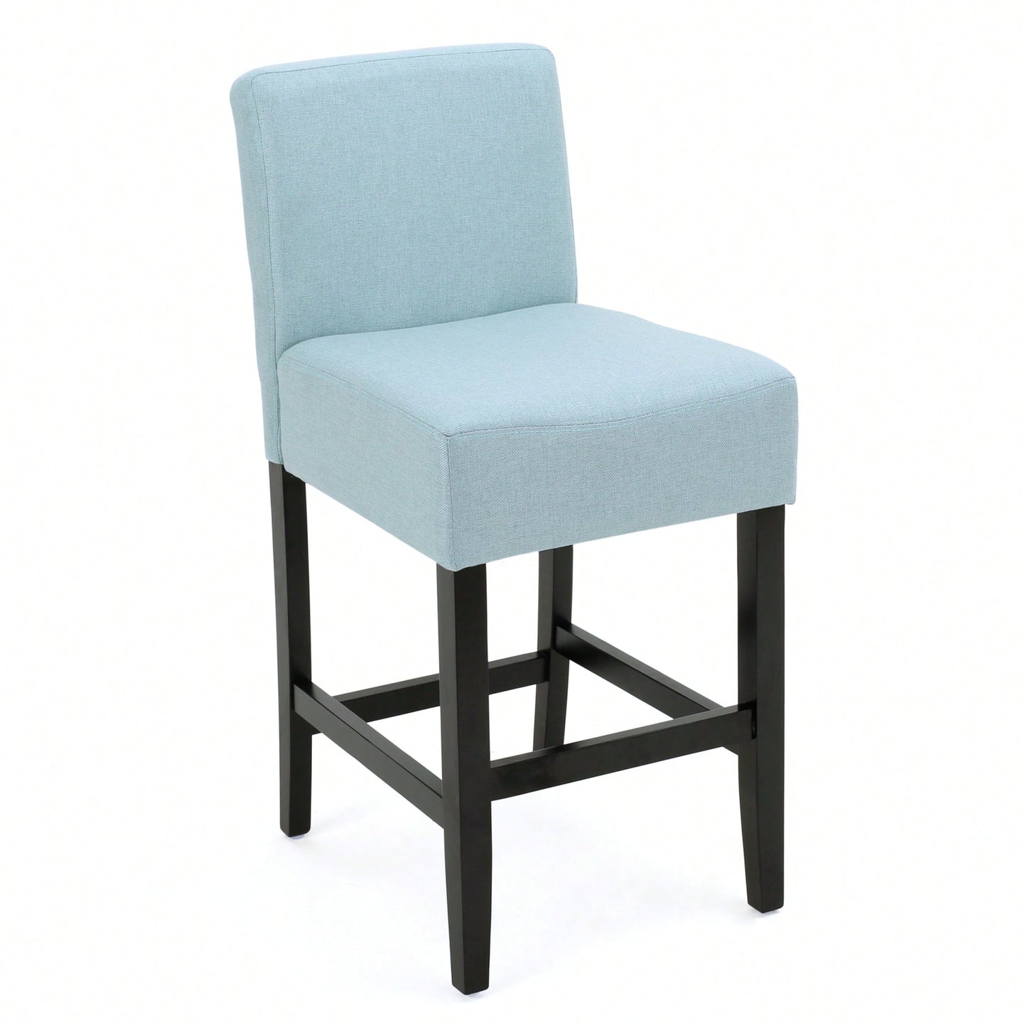 Modern Adjustable Height Counter Stool With Comfortable Upholstered Seat And Sleek Metal Base