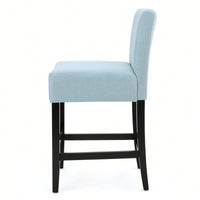 Modern Adjustable Height Counter Stool With Comfortable Upholstered Seat And Sleek Metal Base