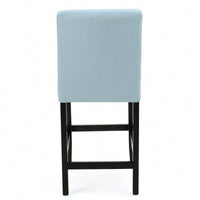 Modern Adjustable Height Counter Stool With Comfortable Upholstered Seat And Sleek Metal Base