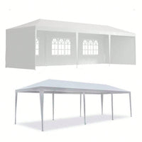 10x30 Feet Outdoor Wedding Party Tent Canopy With 5 Removable Sidewalls For Garden Events