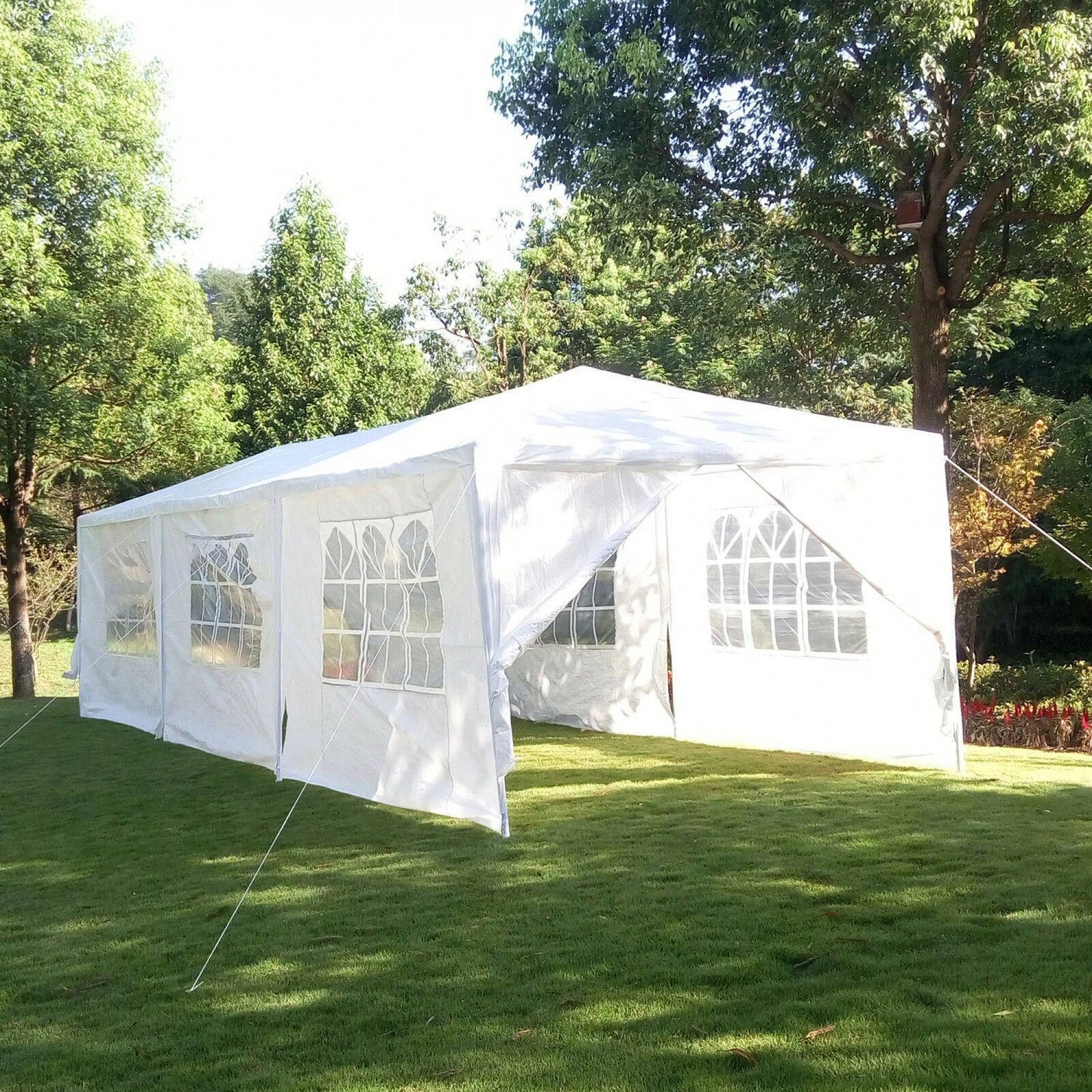 10x30 Feet Outdoor Wedding Party Tent Canopy With 8 Removable Sidewalls For Garden Events