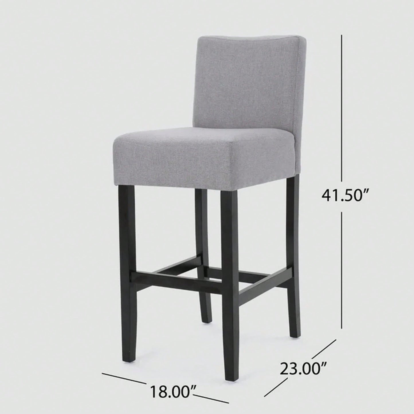 Set Of 2 30-Inch Upholstered Barstools With Sturdy Wooden Frame