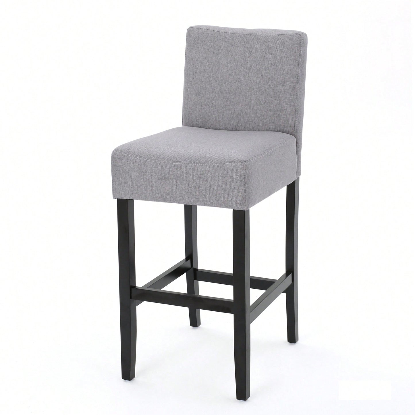 Set Of 2 30-Inch Upholstered Barstools With Sturdy Wooden Frame