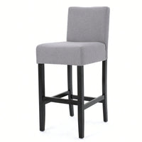 Set Of 2 30-Inch Upholstered Barstools With Sturdy Wooden Frame