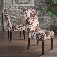 Elegant Set Of 2 Modern Dining Chairs Stylish Comfortable Seating For Home And Kitchen