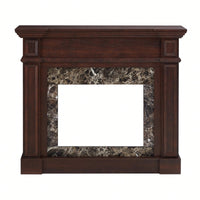 Elegant White Mantel For 23 Inch Fireplace - 45.6W X 11.8D X 40H