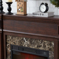 Elegant White Mantel For 23 Inch Fireplace - 45.6W X 11.8D X 40H